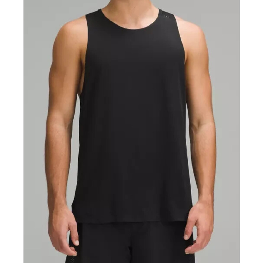 Lululemon Fast Free Singlet Tank Top Black Sleeveless Shirt Men's Size XXL - Picture 1 of 11